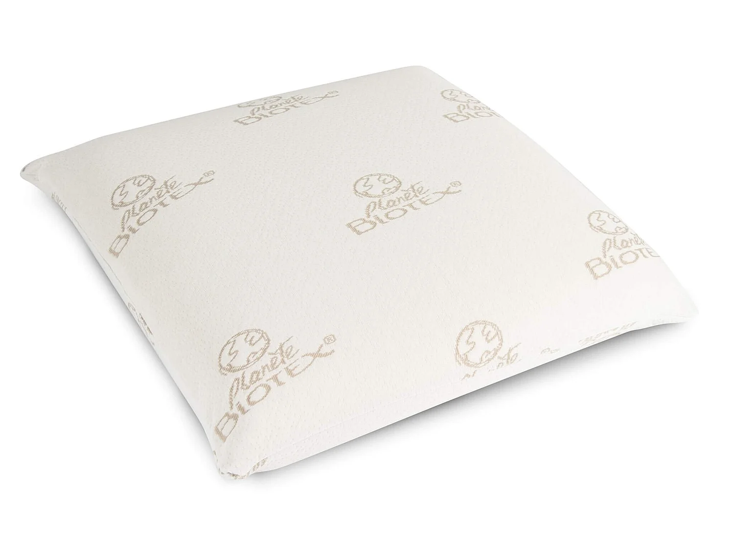 Oreiller mousse mémoire végétale 60x60 moelleux Biotex Maïa