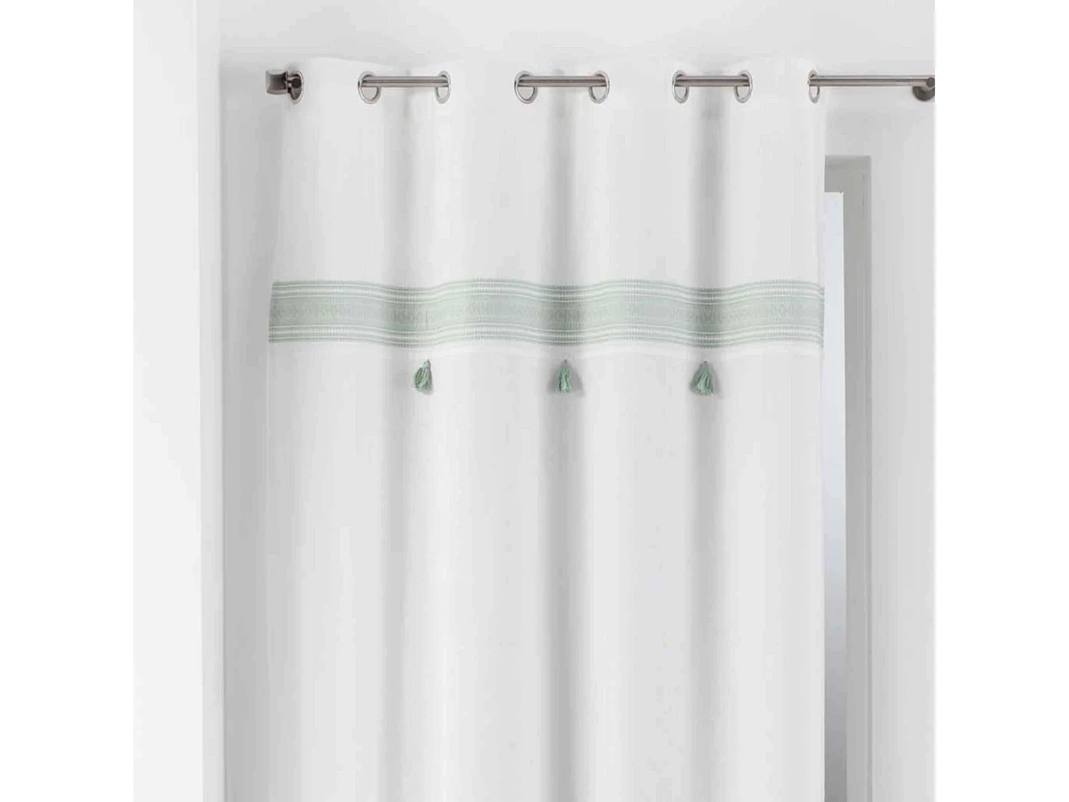 Rideau à Œillets "Amaya" 140x240cm Menthe