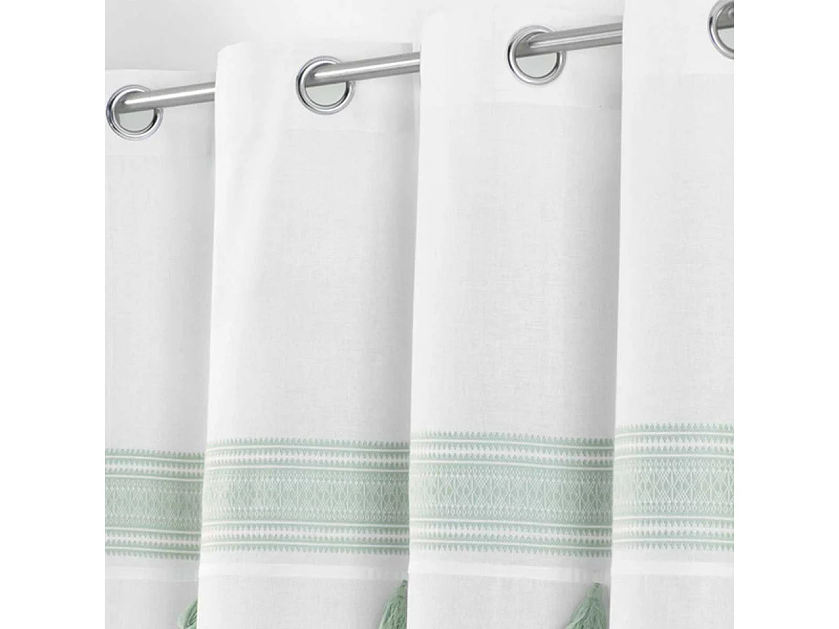 Rideau à Œillets "Amaya" 140x240cm Menthe