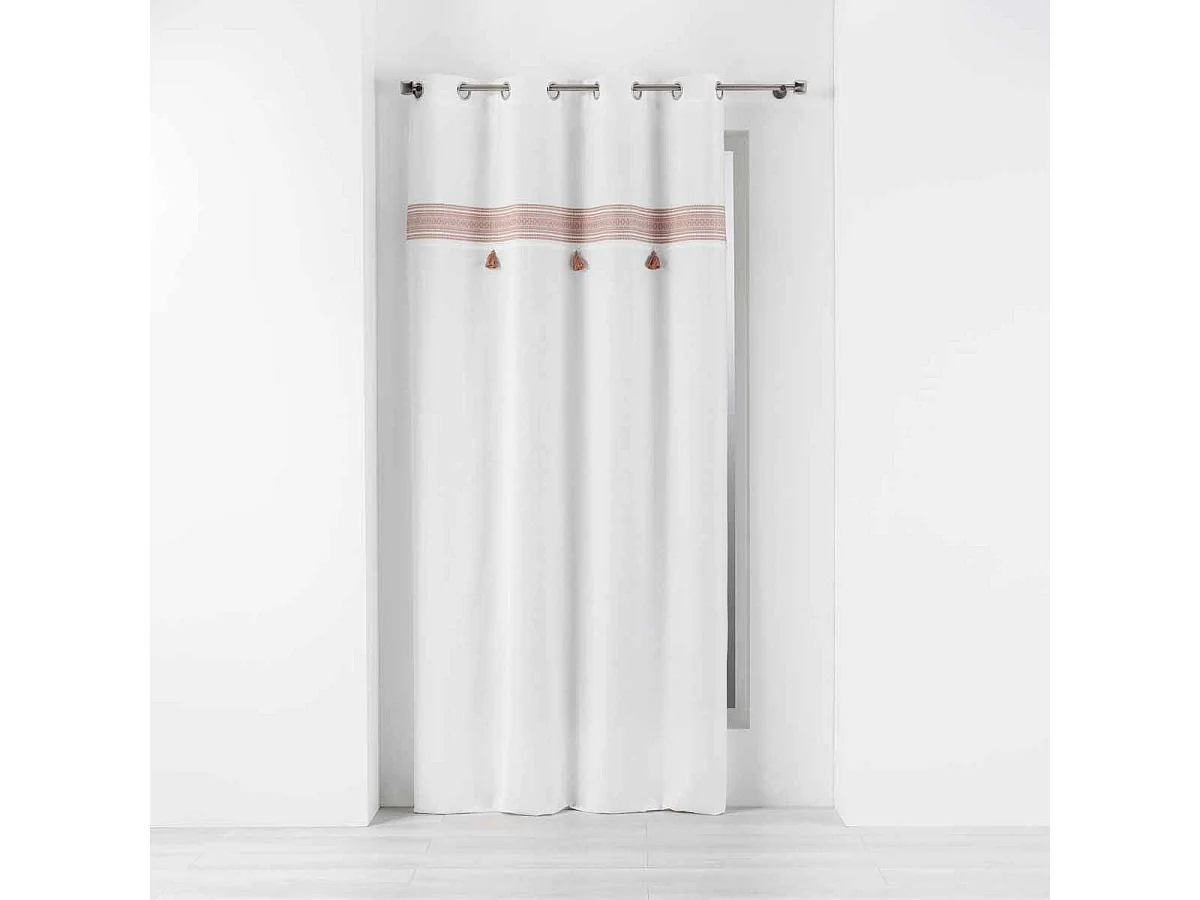 Rideau à Œillets "Amaya" 140x240cm Rose