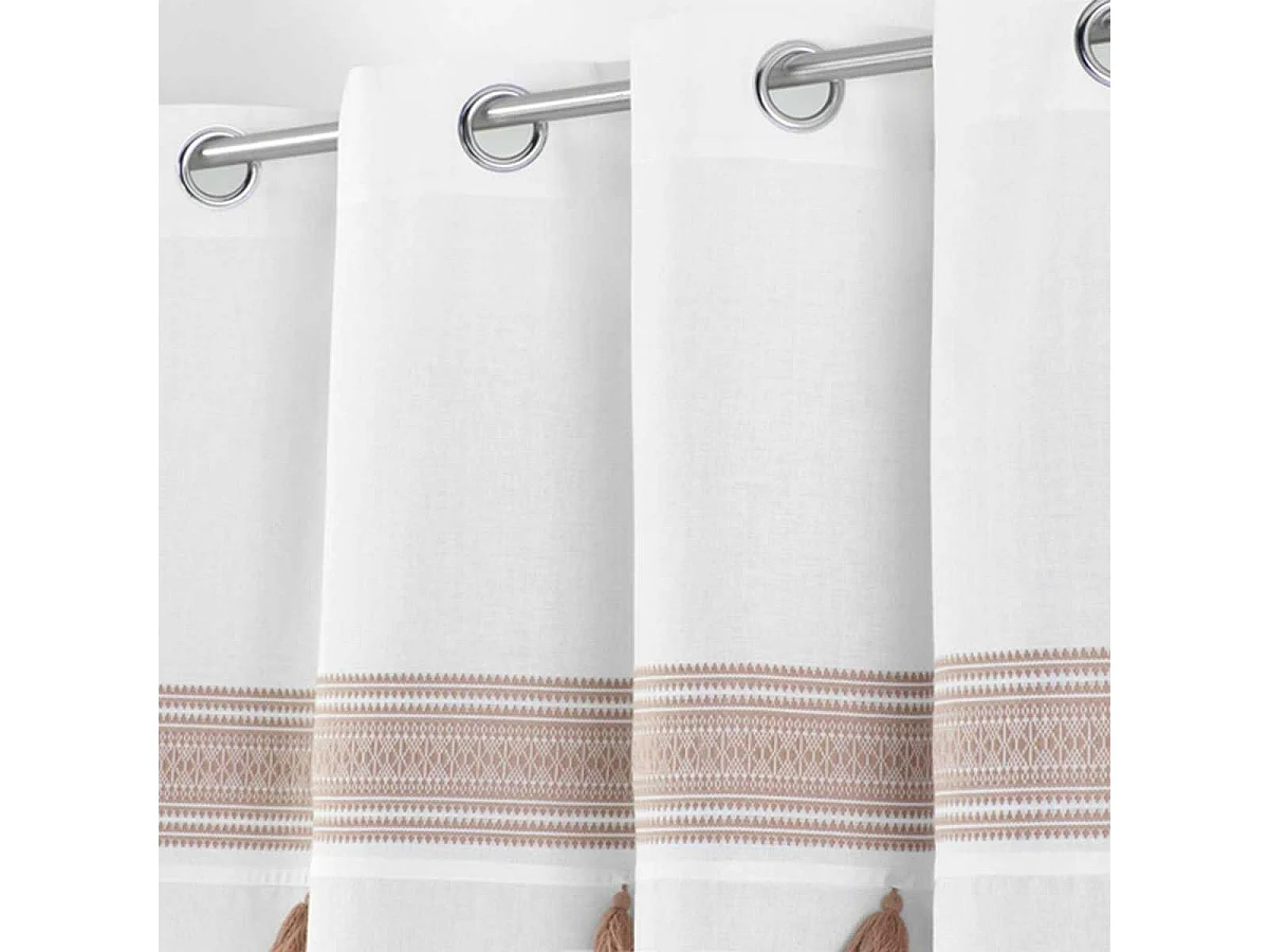 Rideau à Œillets "Amaya" 140x240cm Rose