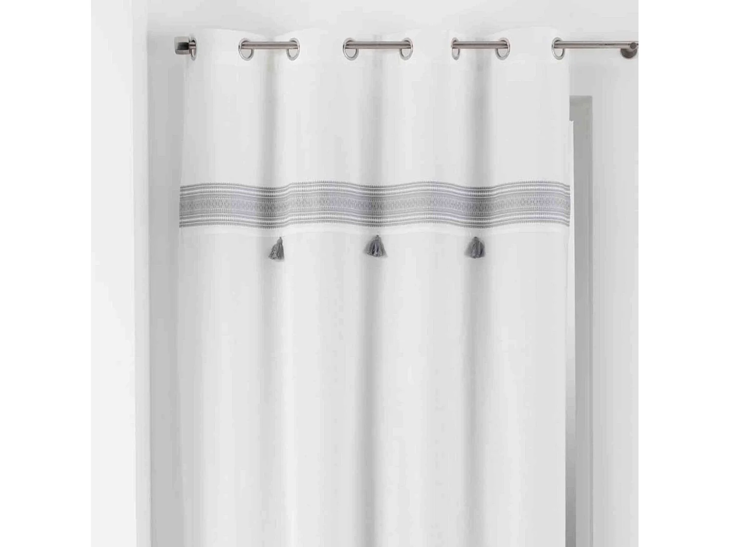 Rideau à Œillets "Amaya" 140x240cm Gris