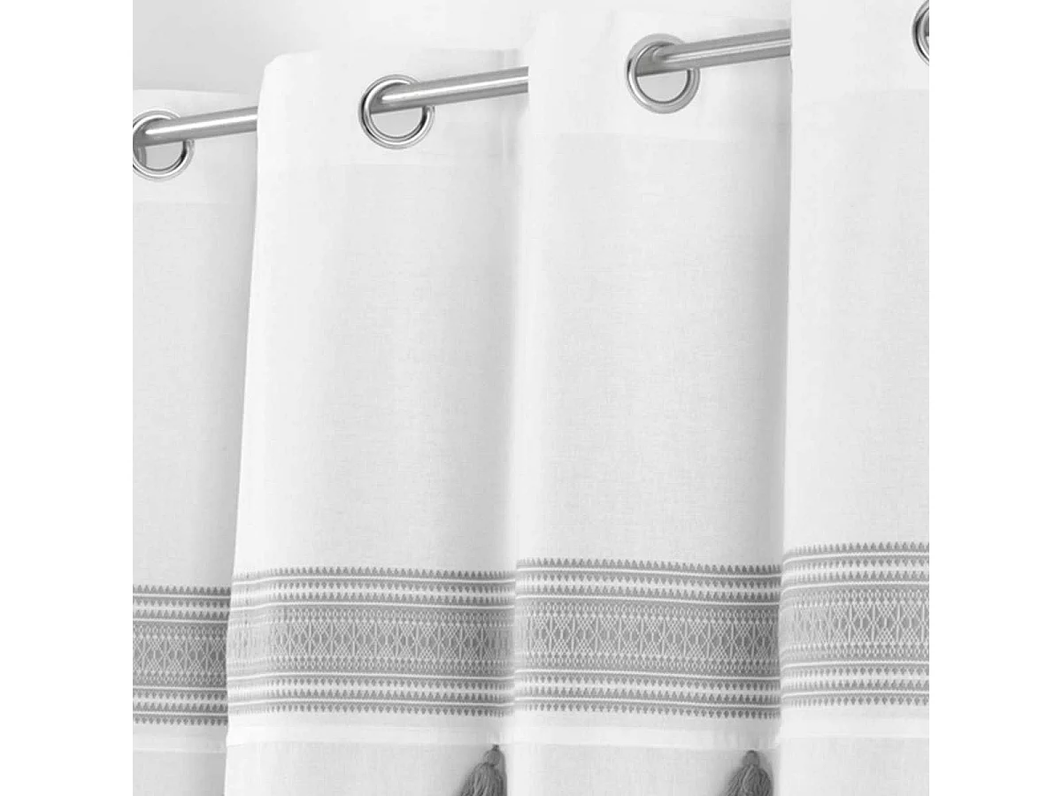 Rideau à Œillets "Amaya" 140x240cm Gris