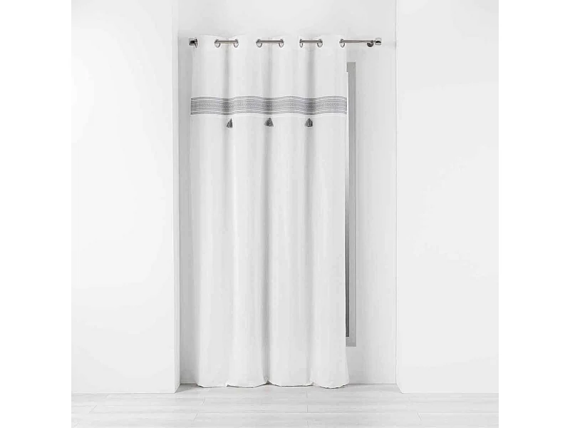 Rideau à Œillets "Amaya" 140x240cm Gris