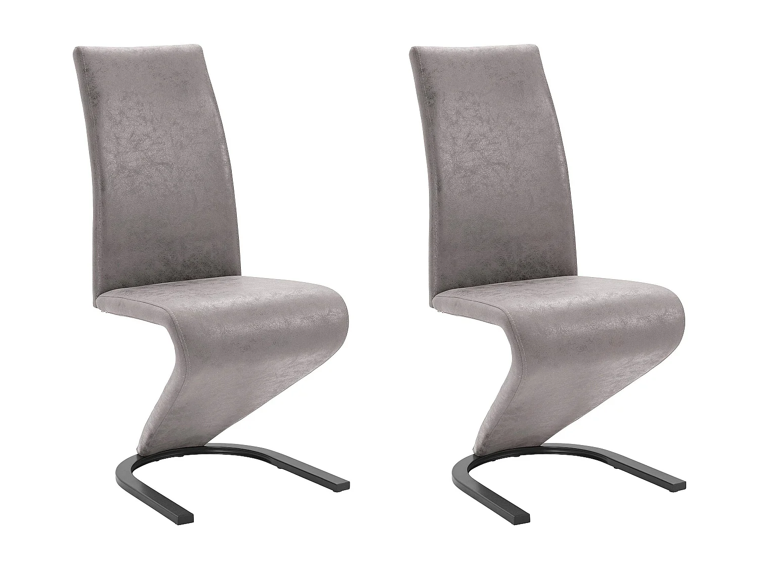 Ziri|Chaise 2 PK Gris clair