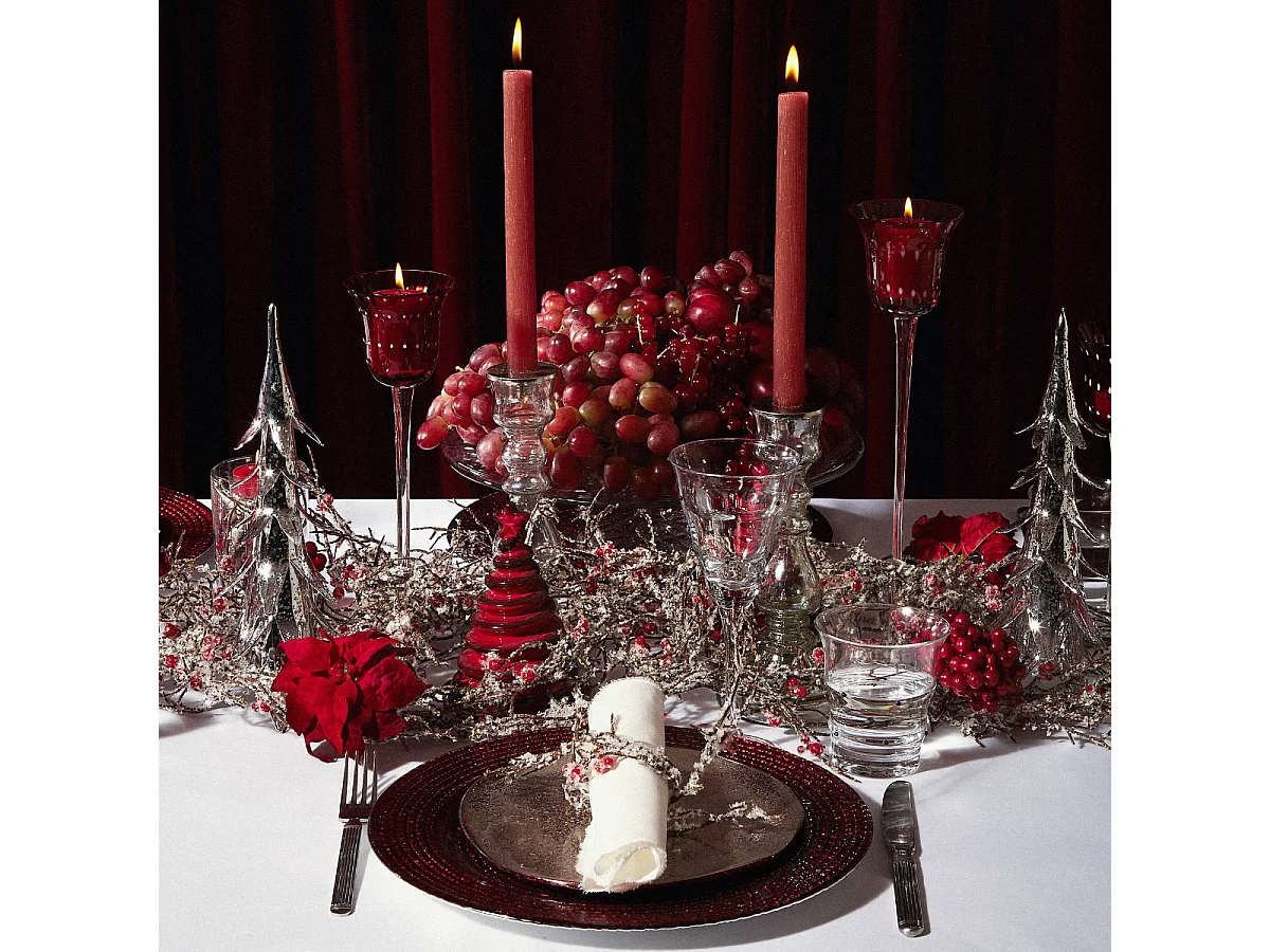 Bougies pour Chandelier Rustic - Rouge orangé