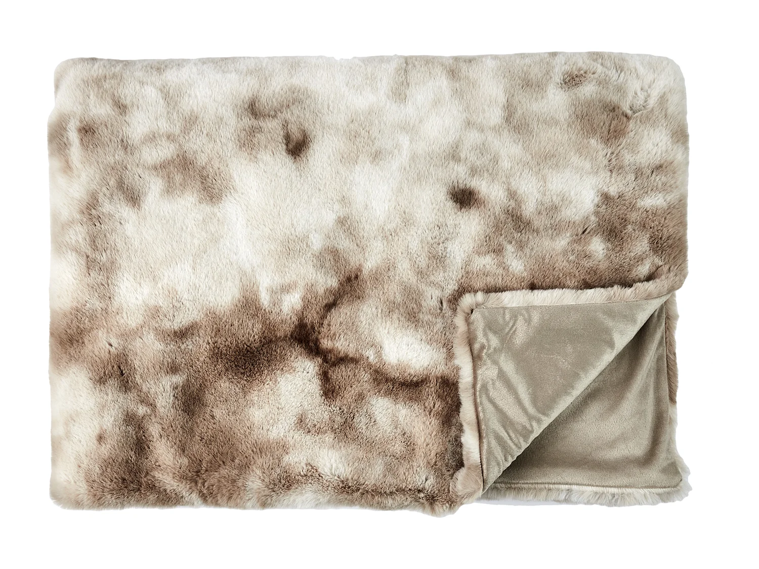 Plaid Imitation Fourrure "Opulence" 140x200cm Marron