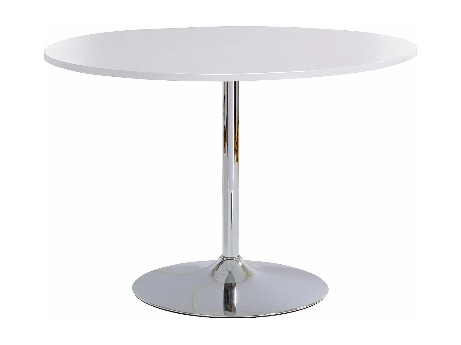 Trumpet|Table à manger en mélaminé blanc 4 personnes D110