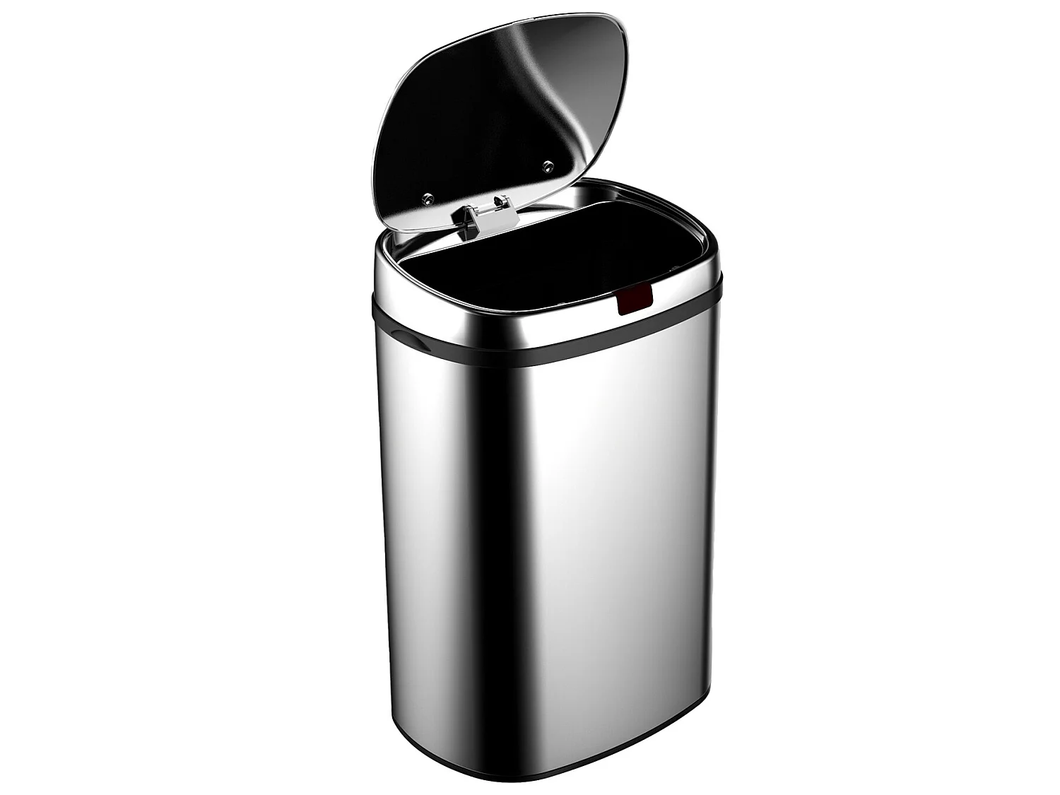 Poubelle de Recyclage Catter House Futuro 30L 34x25x52cm en Acier Inoxydable avec Capteur de Mouvement et Ouverture Automatique