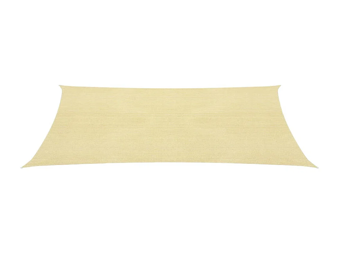 Vela de tecido para guarda-sol 160 g/m² bege 3 x 6 m HDPE 02_0008975