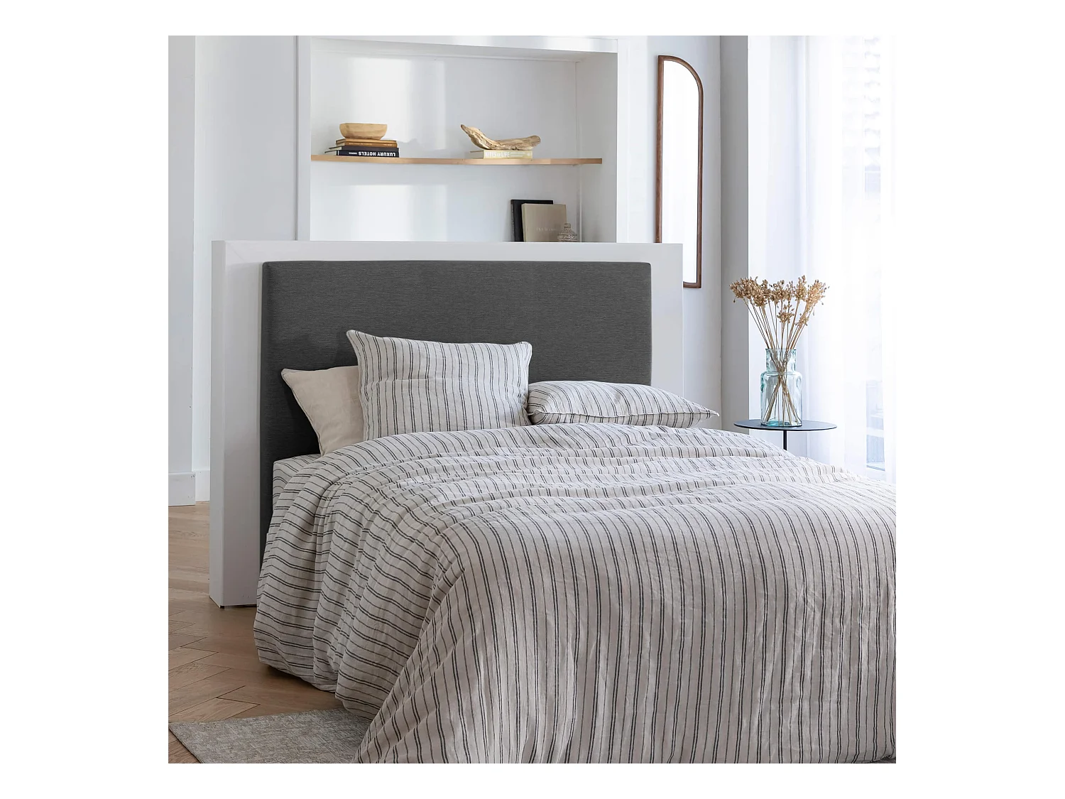 Tête de lit déco gris profond - SOMEO 200