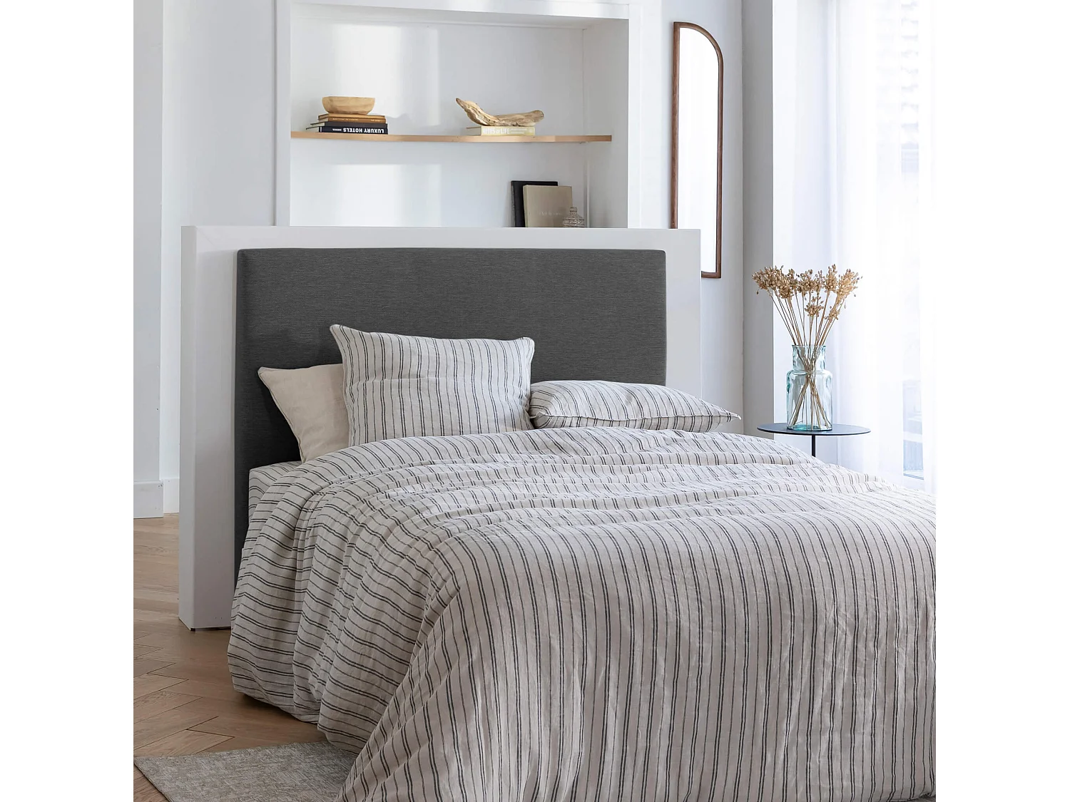 Tête de lit déco gris profond - SOMEO 200