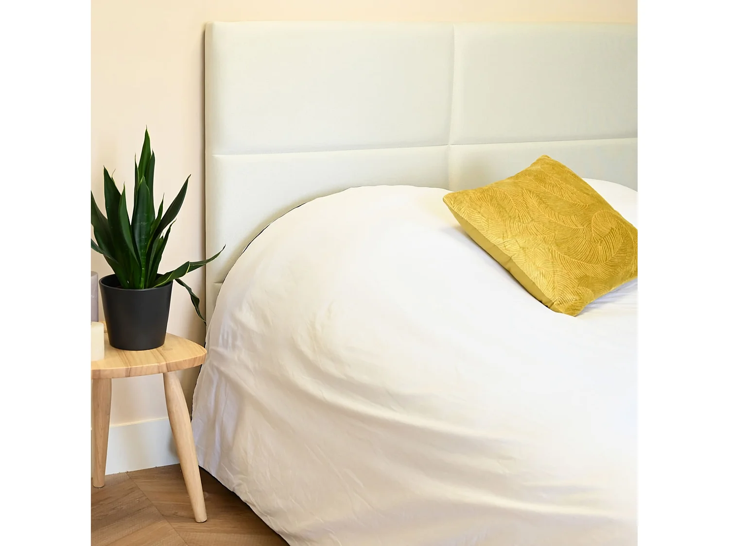 Tête de lit OPORTO 145 cm grise - Terre de Nuit