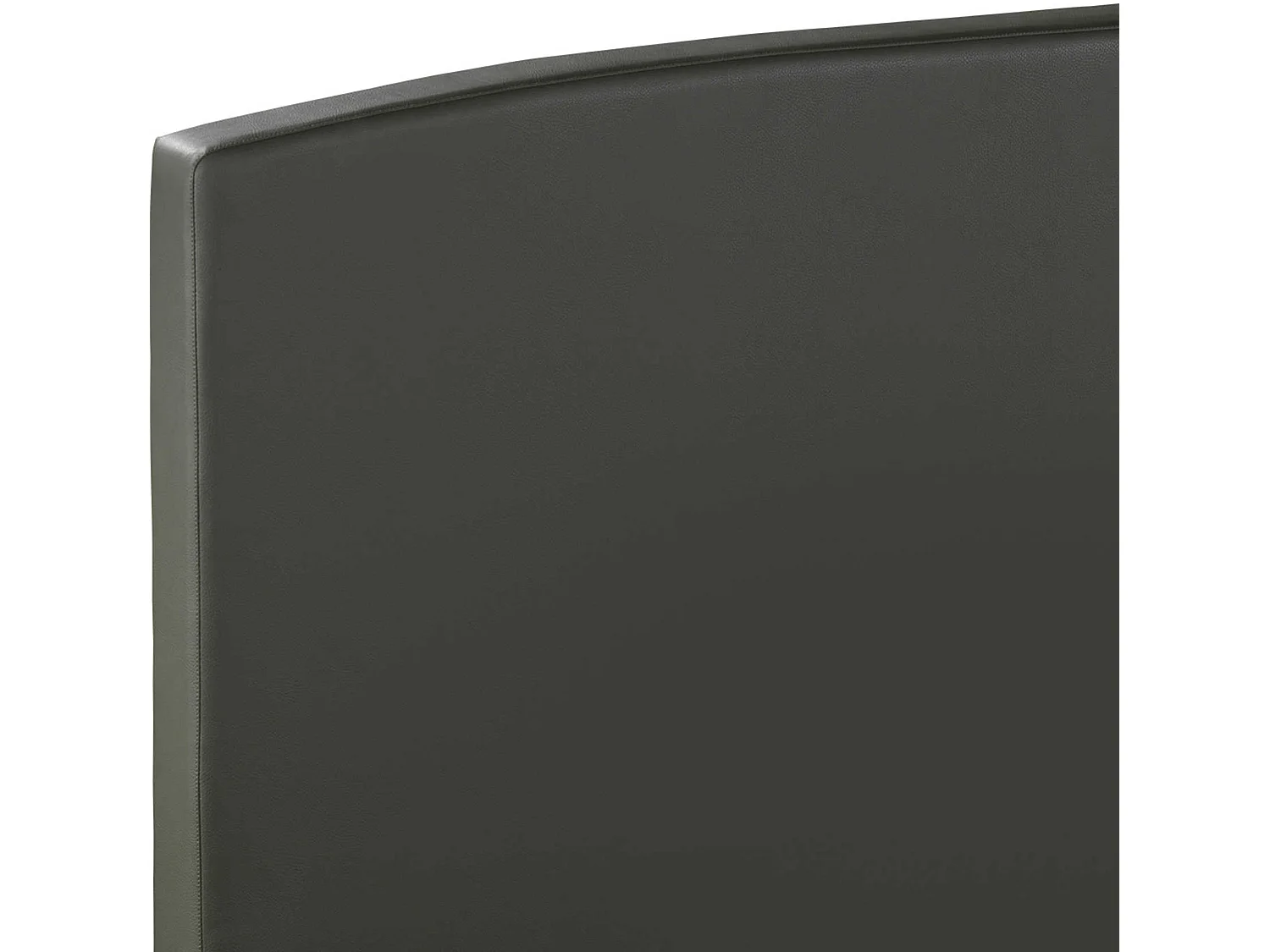 Tête de lit déco galbée simili cuir kaki 160 - Epeda