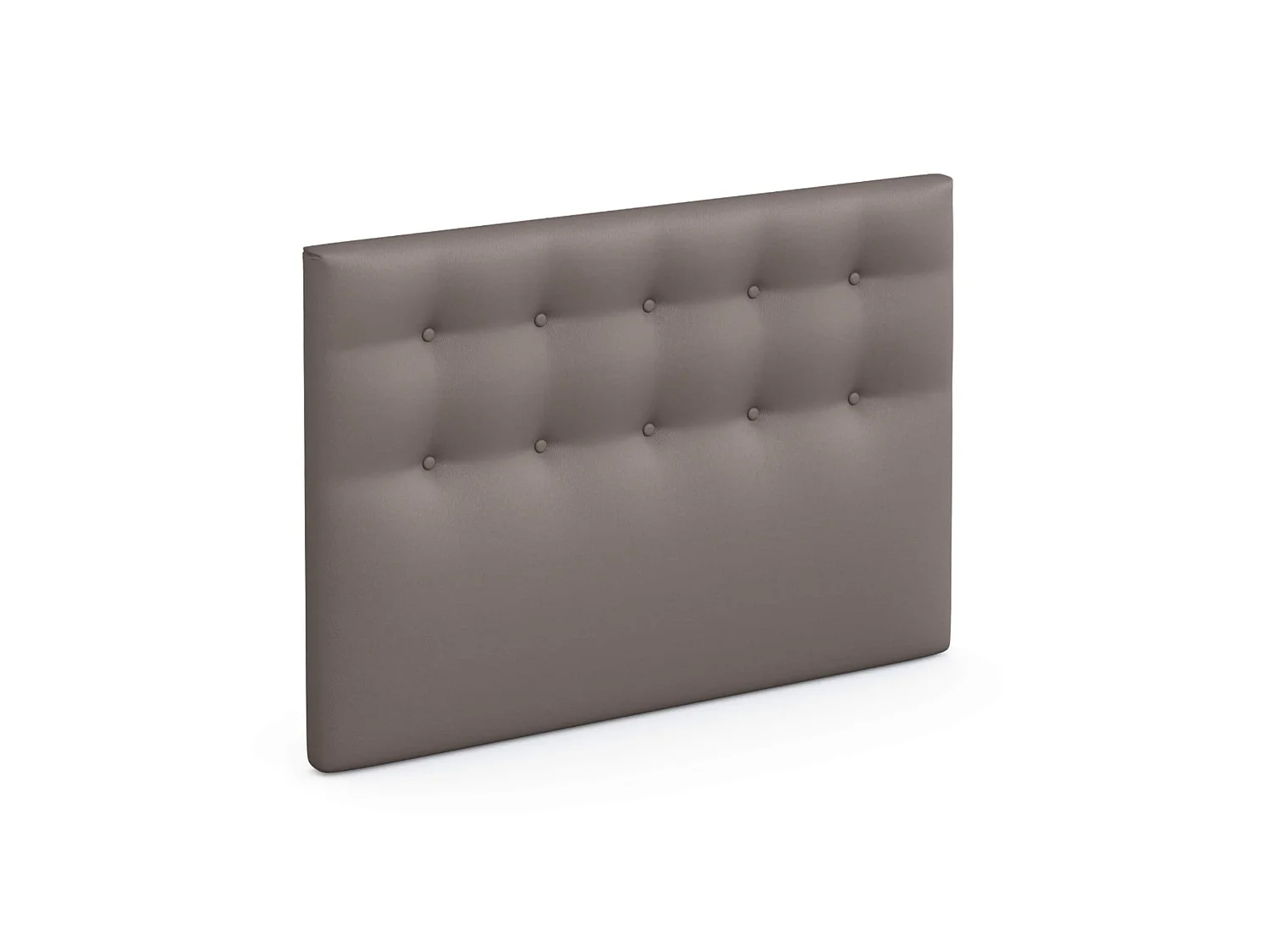 Tête de lit déco capitonnée simili cuir cacao 180 - Someo