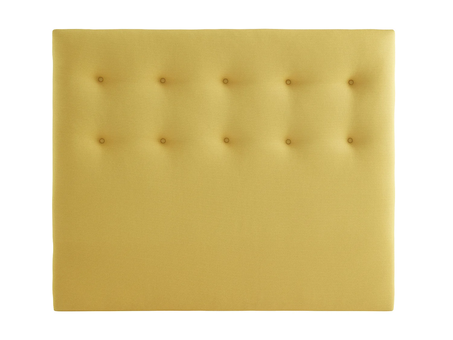 Tête de lit déco capitonnée jaune Aurore - SOMEO 160