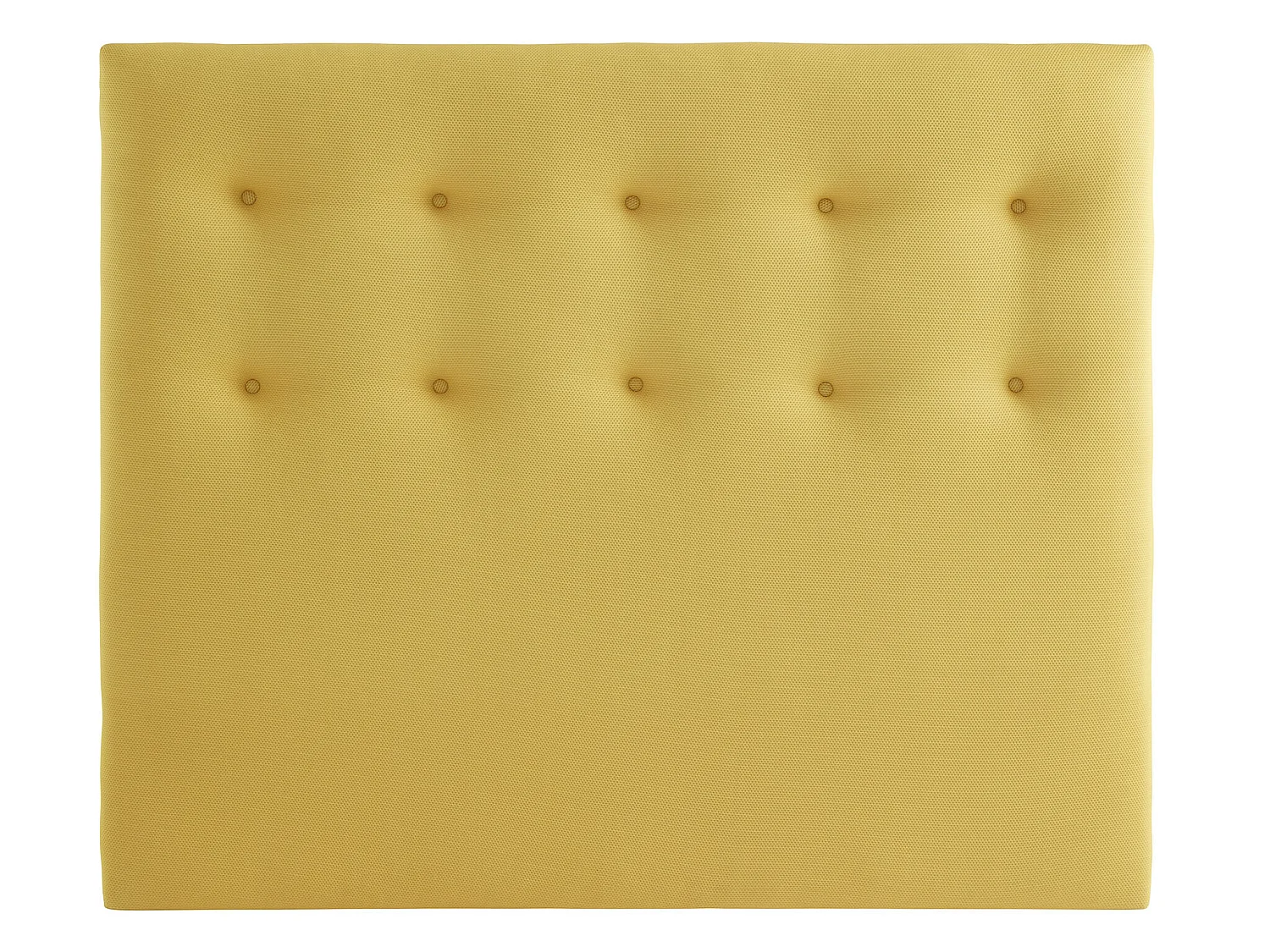 Tête de lit déco capitonnée jaune Aurore - SOMEO 180