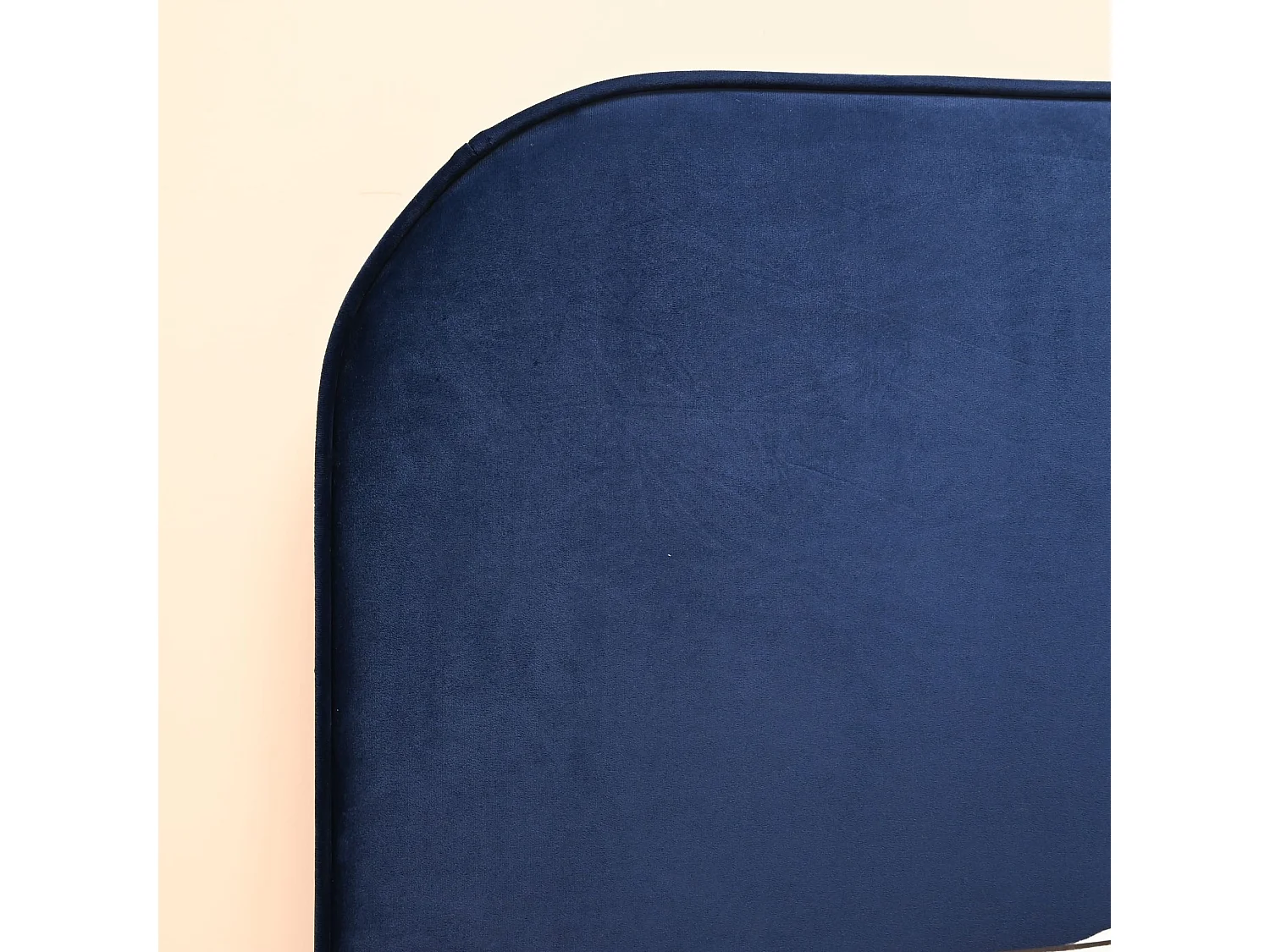 Tête de lit MARSELLA 145 cm en velours bleu - Terre de Nuit