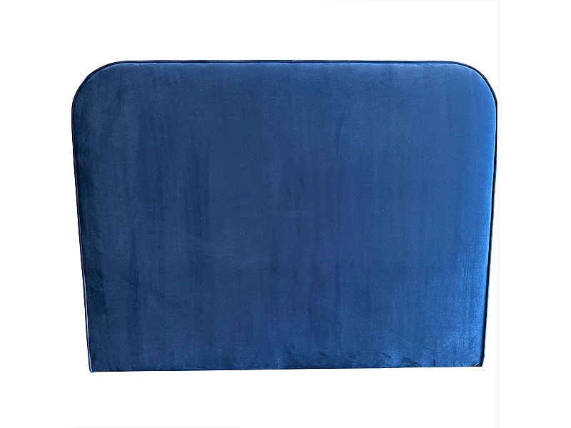 Tête de lit MARSELLA 190 cm en velours bleu - Terre de Nuit