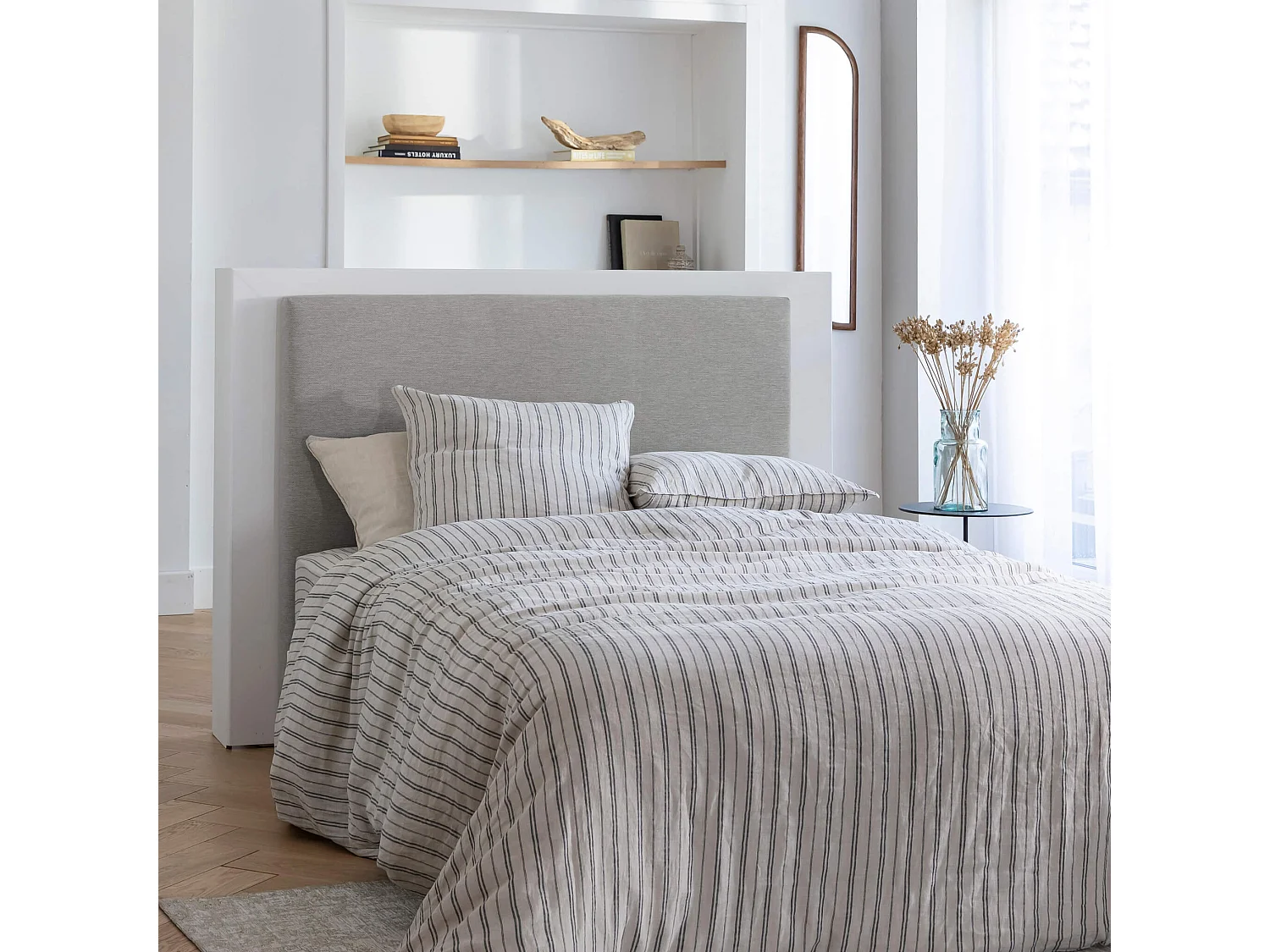 Tête de lit déco gris céleste - SOMEO 140