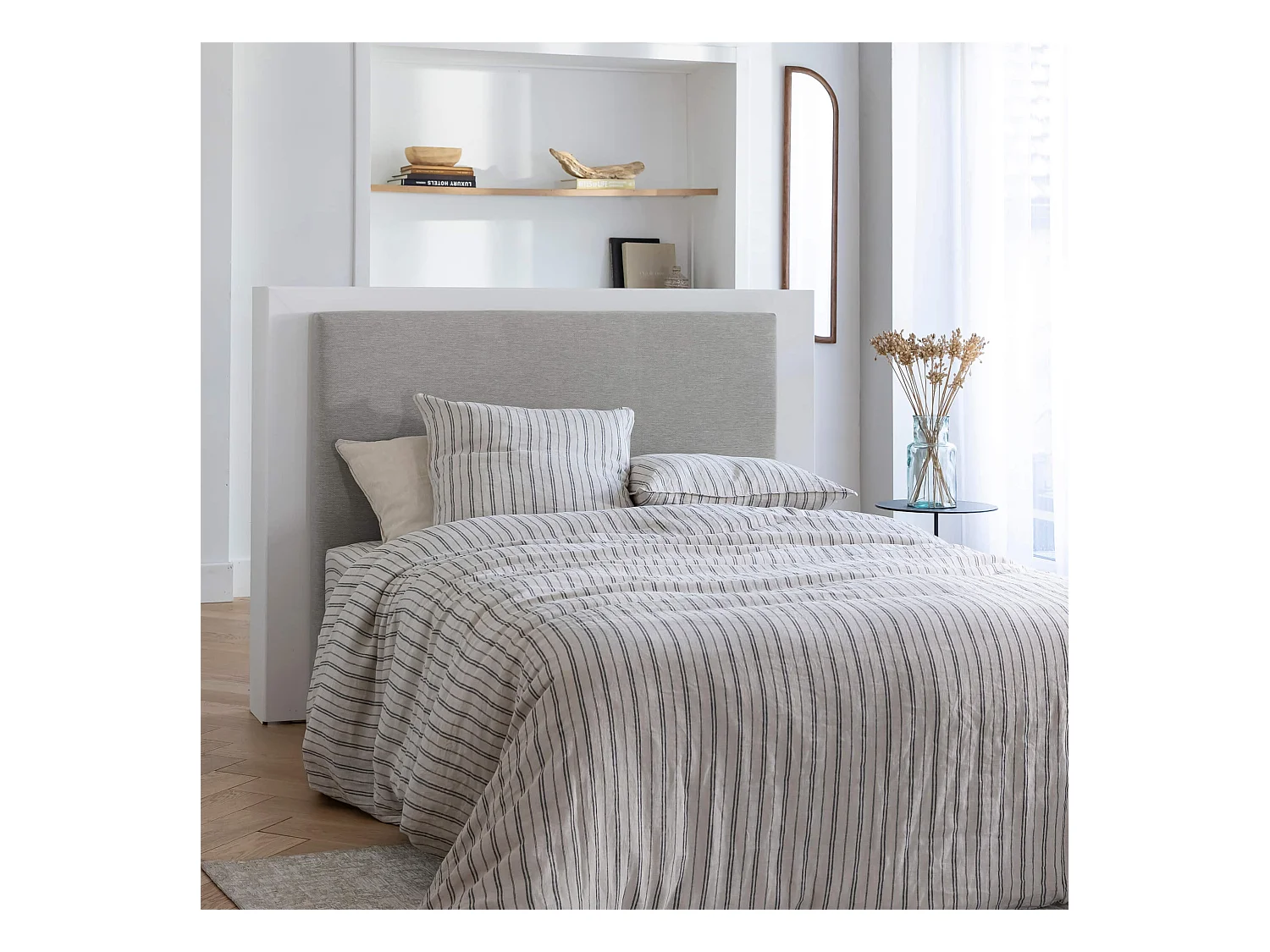 Tête de lit déco gris céleste - SOMEO 160
