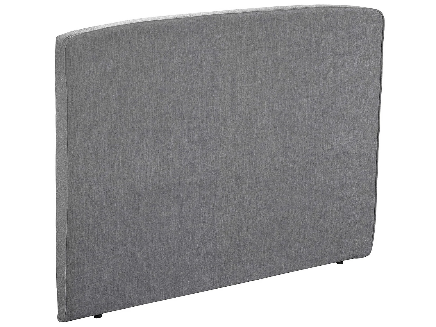 Tête de lit déco galbée chenillé gris cendré 200 - Epeda