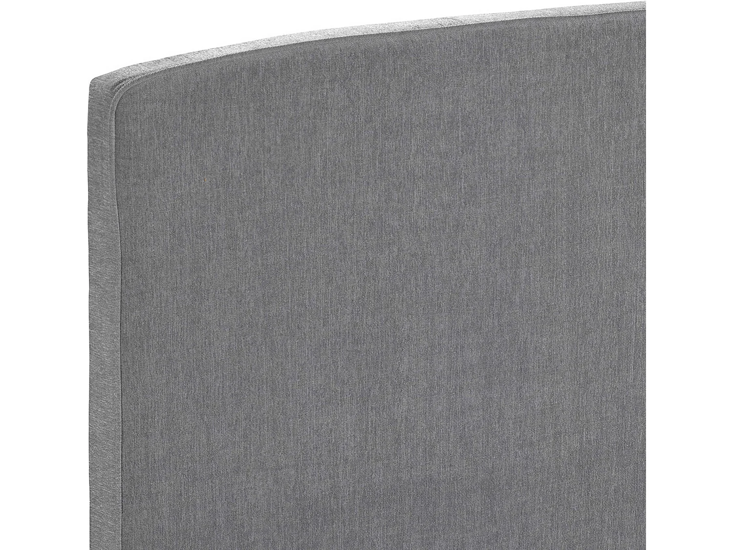 Tête de lit déco galbée chenillé gris cendré 200 - Epeda