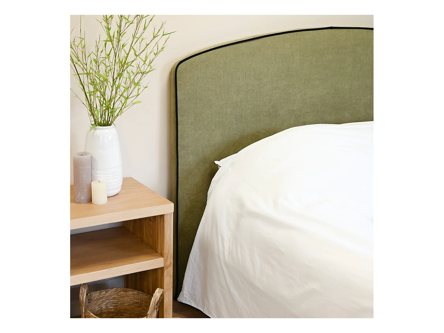 Tête de lit RONDA 190 cm kaki - Someo