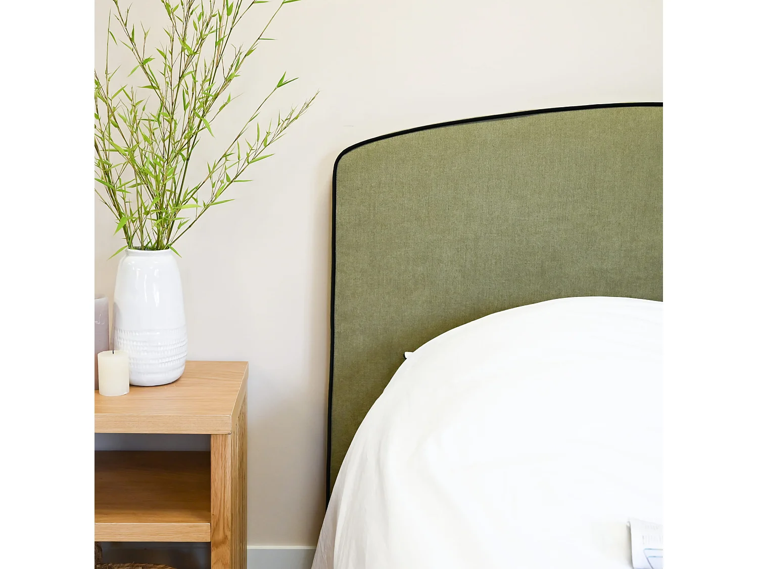 Tête de lit RONDA 190 cm kaki - Someo