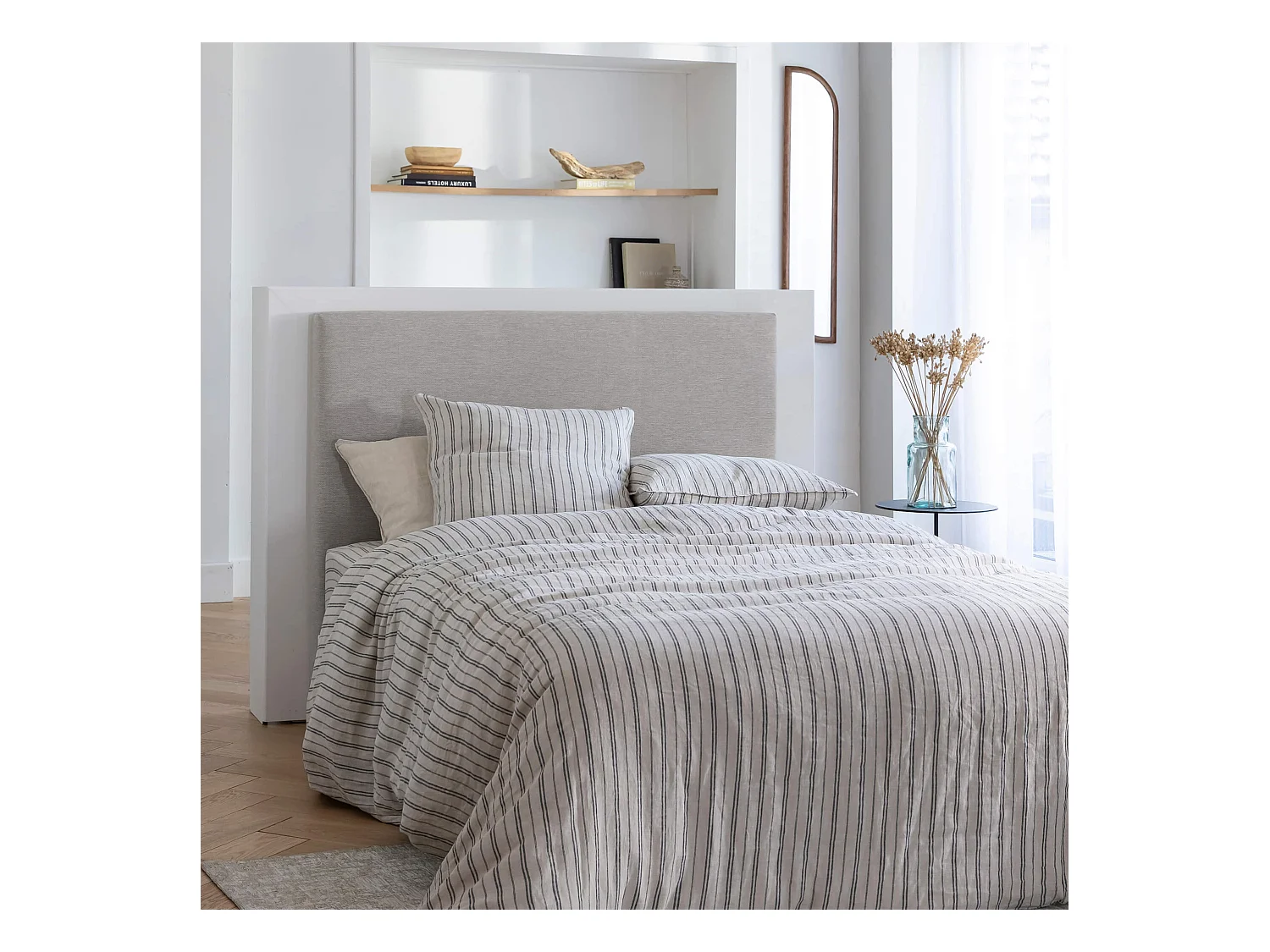 Tête de lit déco gris lumière - SOMEO 180
