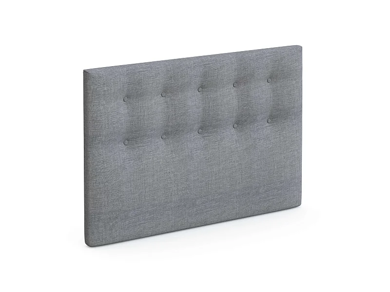 Tête de lit déco capitonnée gris orage - SOMEO 180