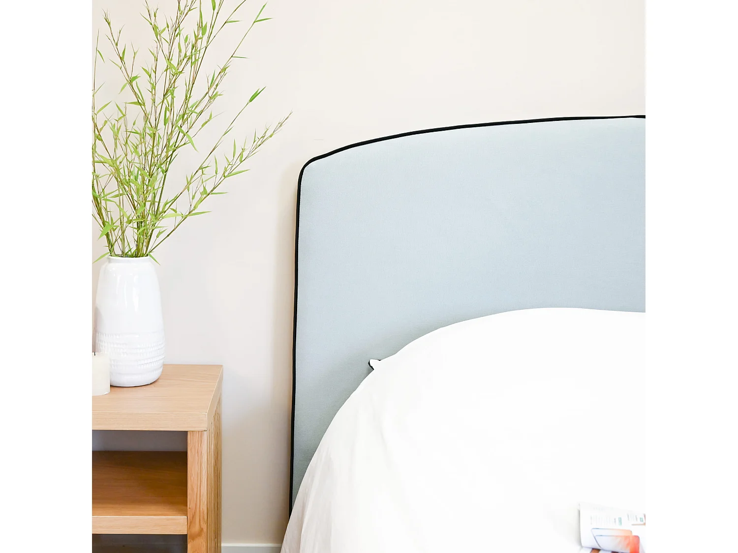 Tête de lit RONDA 160 cm bleu ciel - Someo