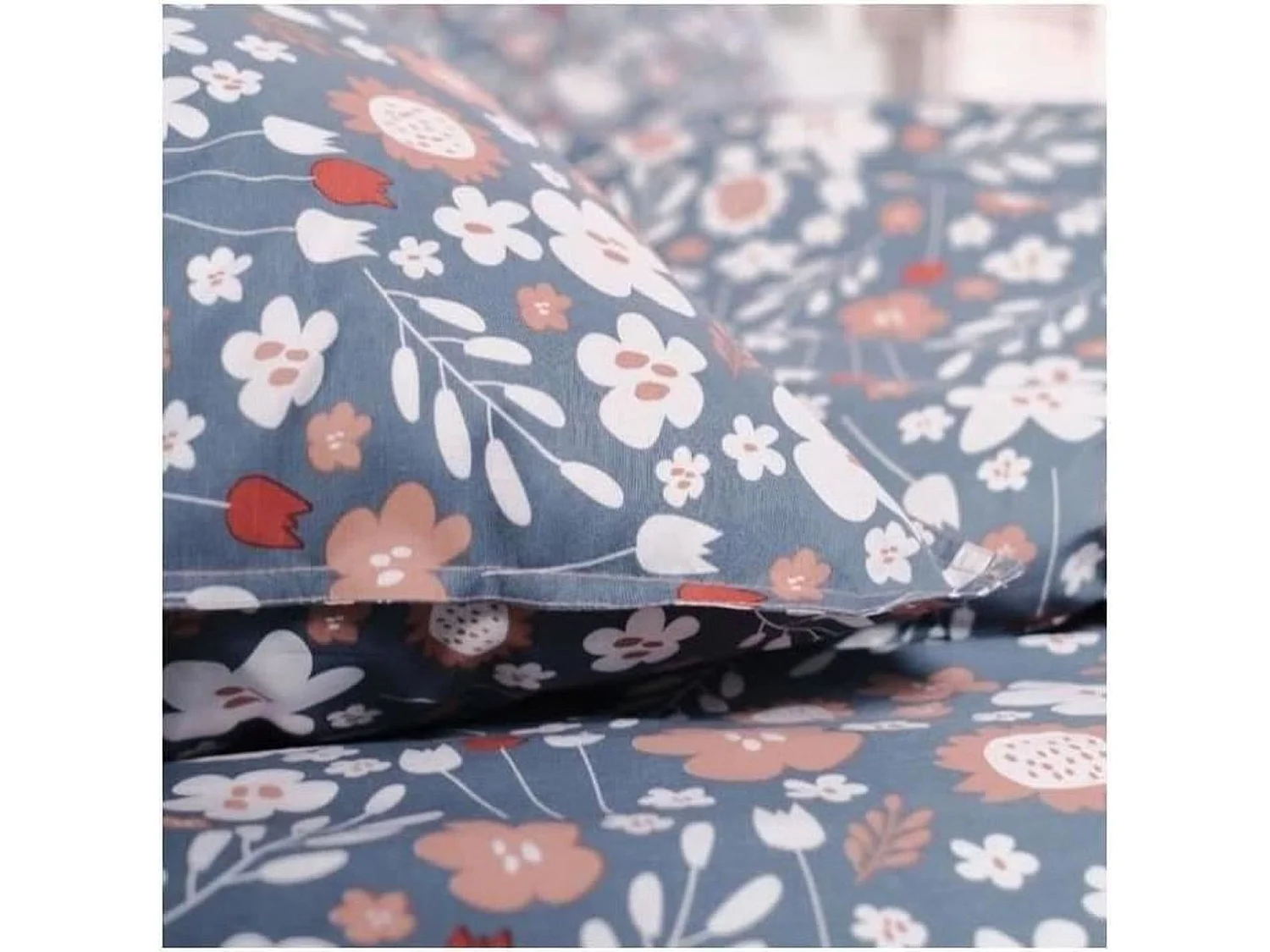 Parure de lit - 240 x 220 cm - coton imprimé floral