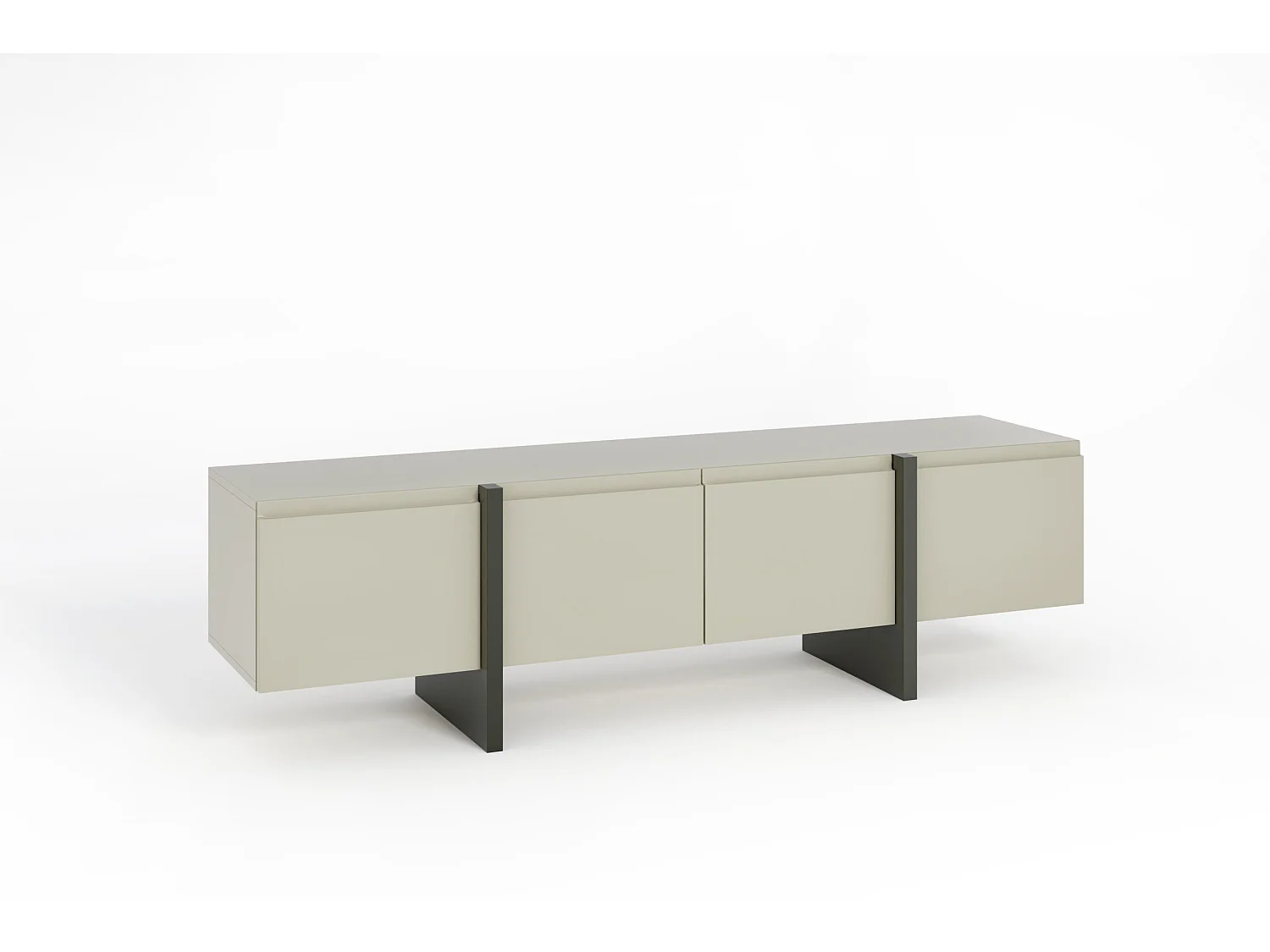 TV-meubel QUEEN 180 cm 2D2K Kasjmier / Grafiet