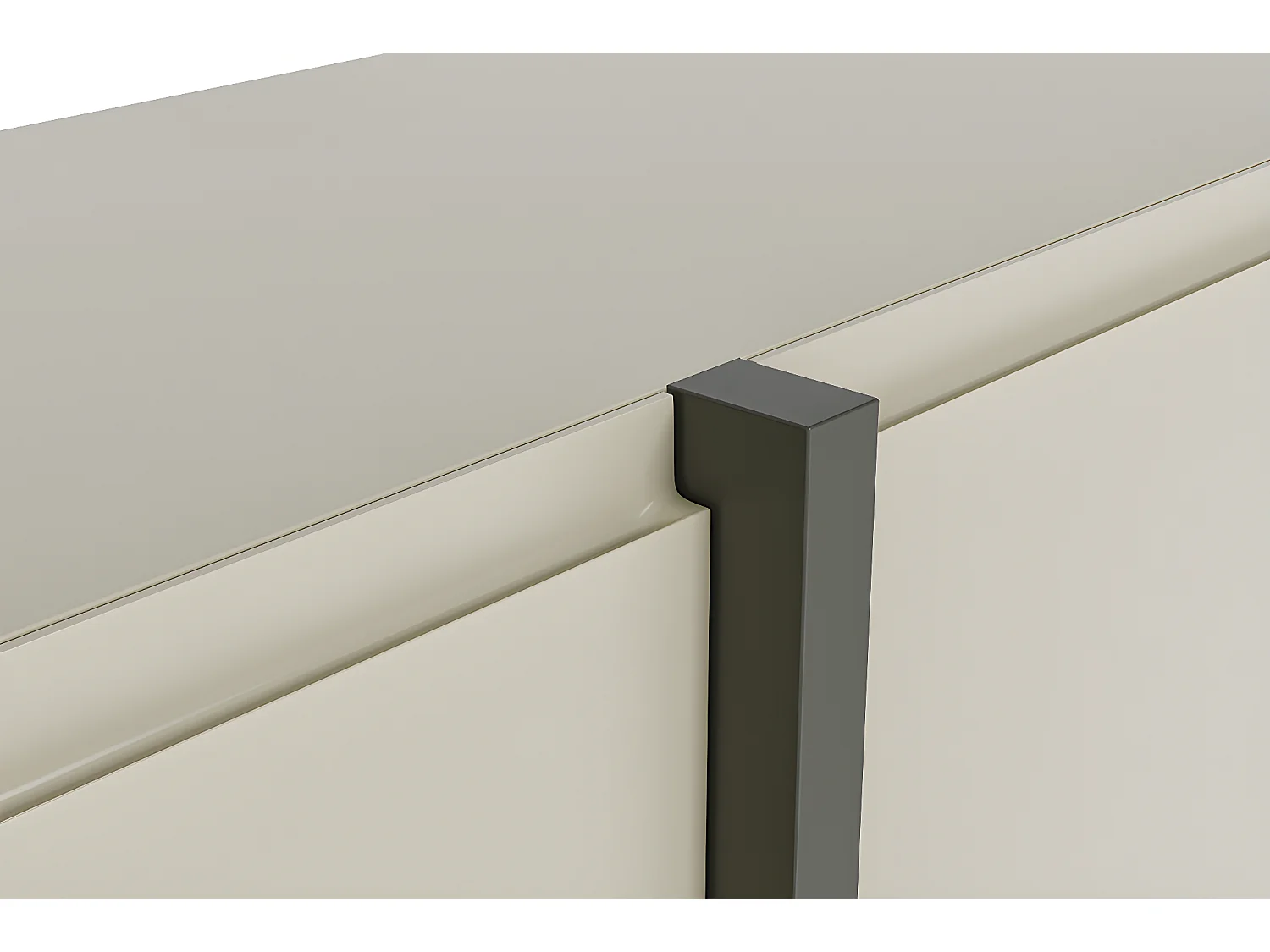 TV-meubel QUEEN 180 cm 2D2K Kasjmier / Grafiet