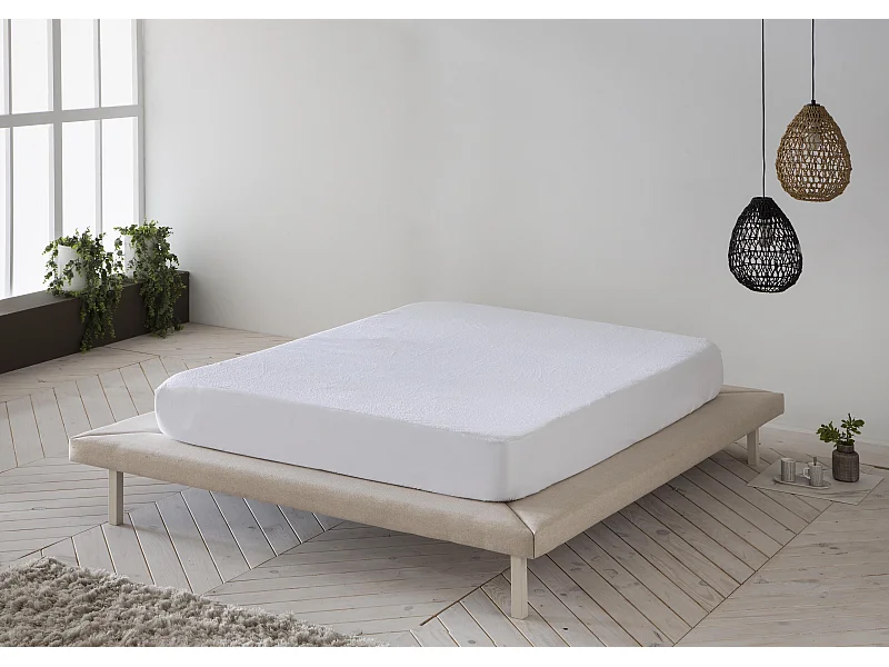 Protector 100% cotton terry mattress 135x1135/200 cm