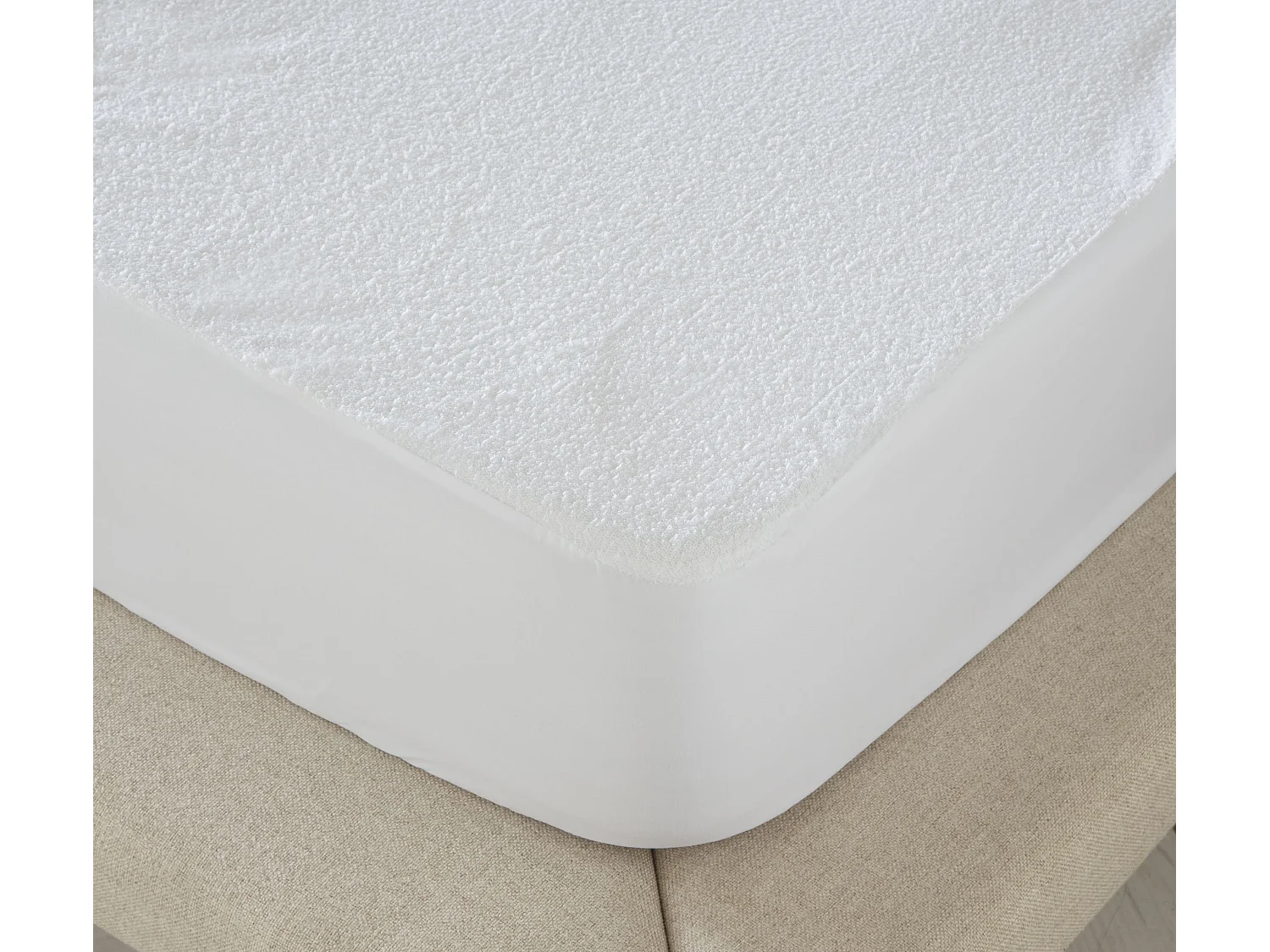 Protector 100% cotton terry mattress 135x1135/200 cm
