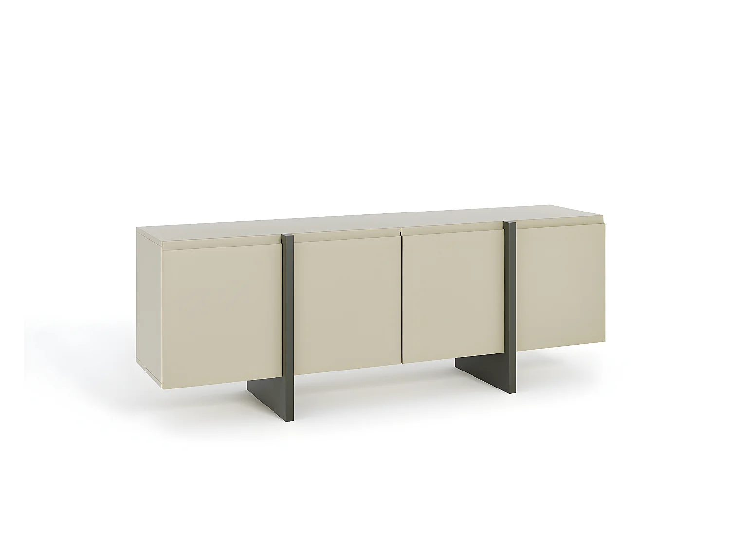 Kommode QUEEN 180 cm 4D Cachemire/Graphit