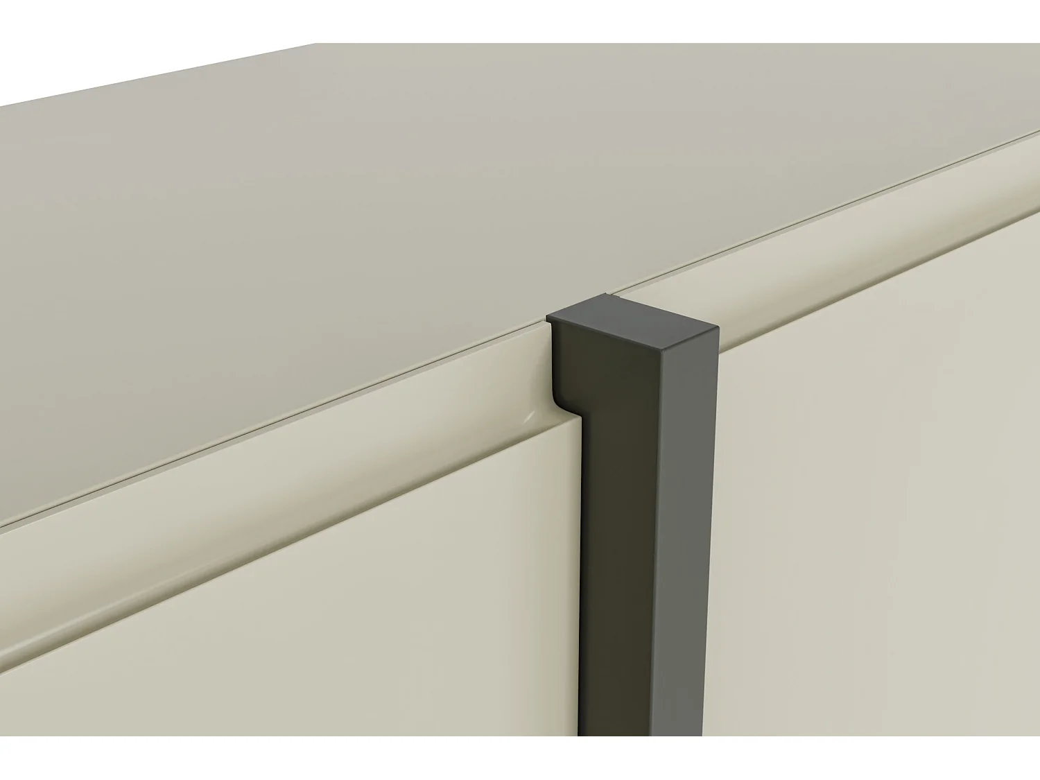 Ladenkast QUEEN 180 cm 4D Kasjmier/Grafiet