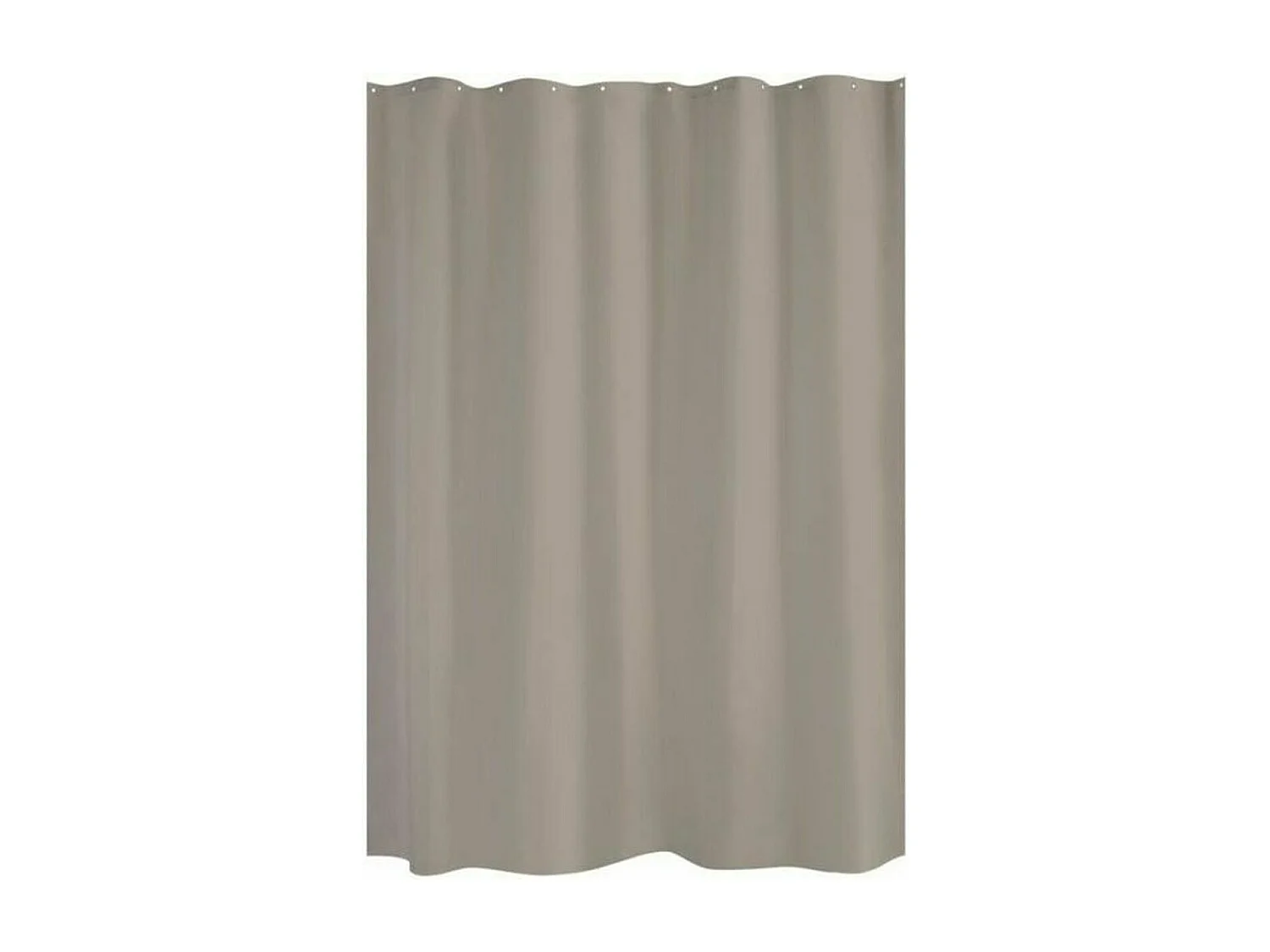 Effen taupe douchegordijn van polyester 180x200 cm
