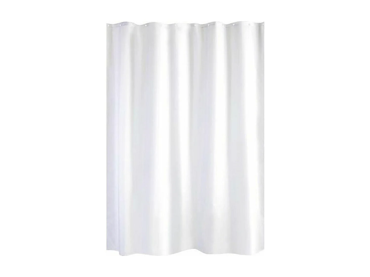 rideau de douche trendy tissu 180x200 blanc - GELCO