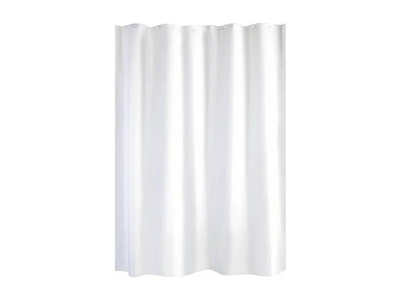 rideau de douche trendy tissu 180x200 blanc - GELCO