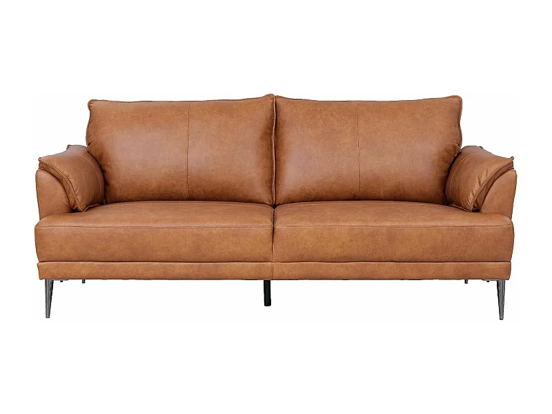 Driezitsbank Soul van leer - bruin