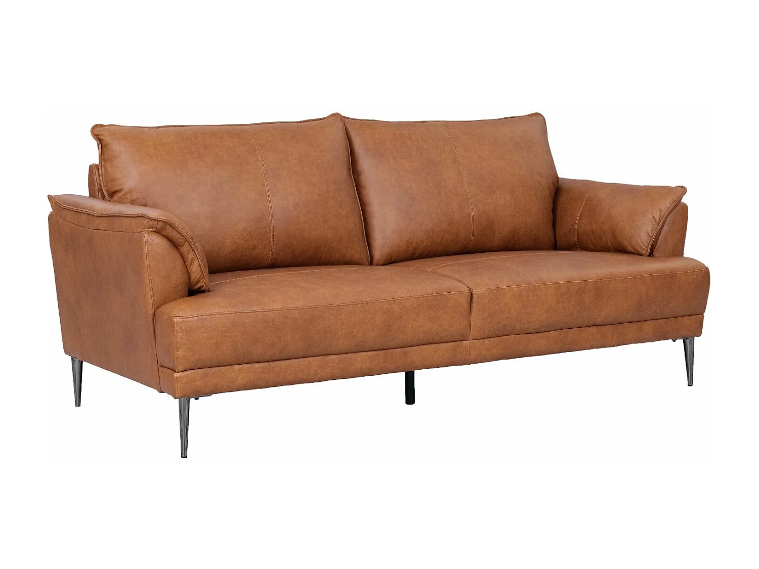 Canapé Soul - 3 places - Cuir - Marron