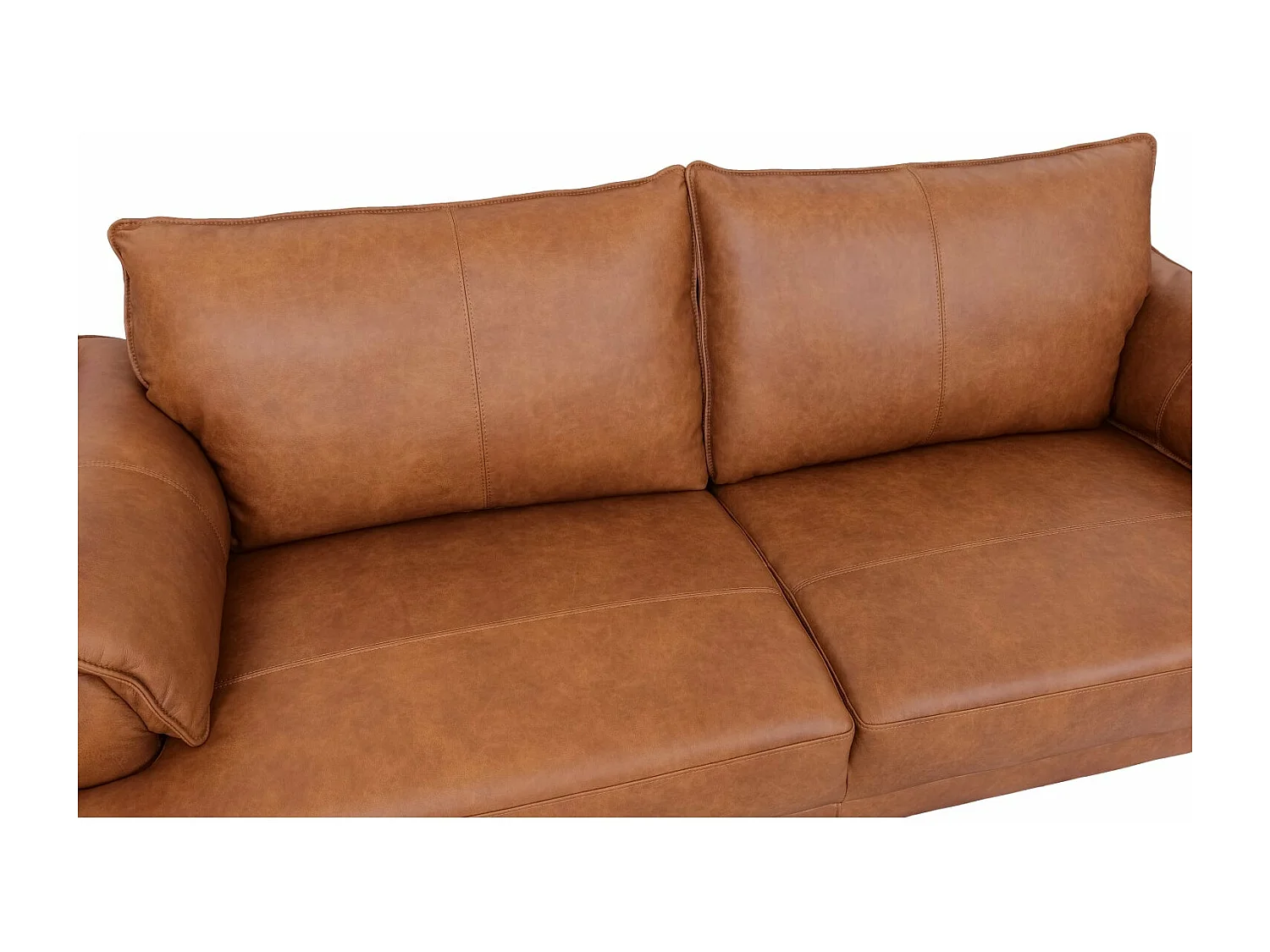 Canapé Soul - 3 places - Cuir - Marron