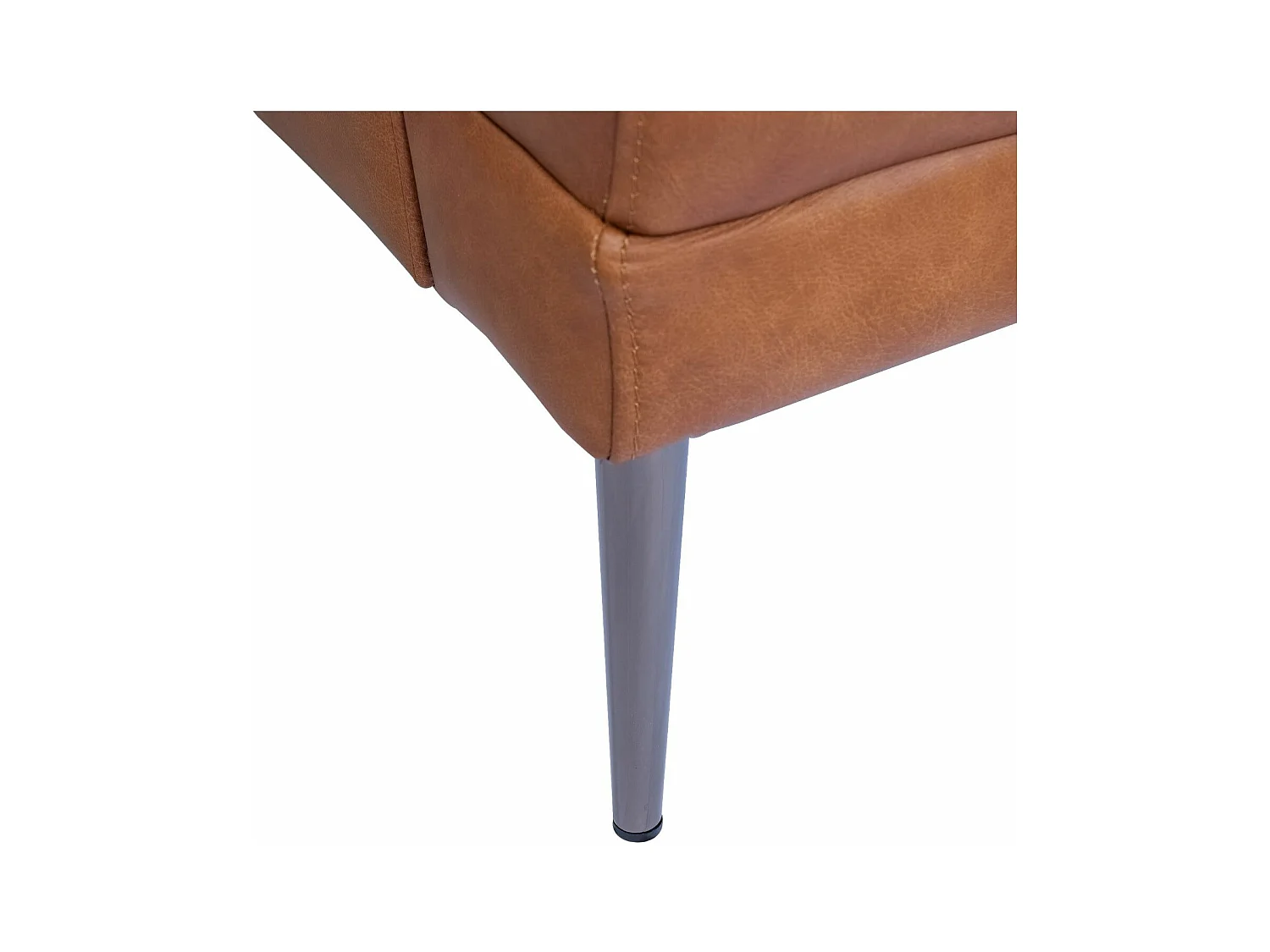 Tweezitsbank Soul van leer - bruin