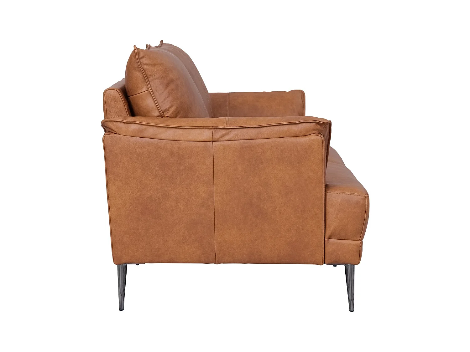 Tweezitsbank Soul van leer - bruin