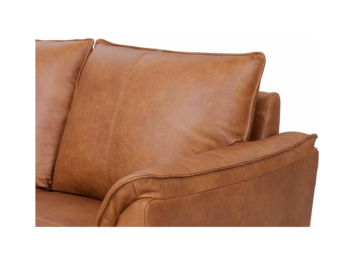 Tweezitsbank Soul van leer - bruin