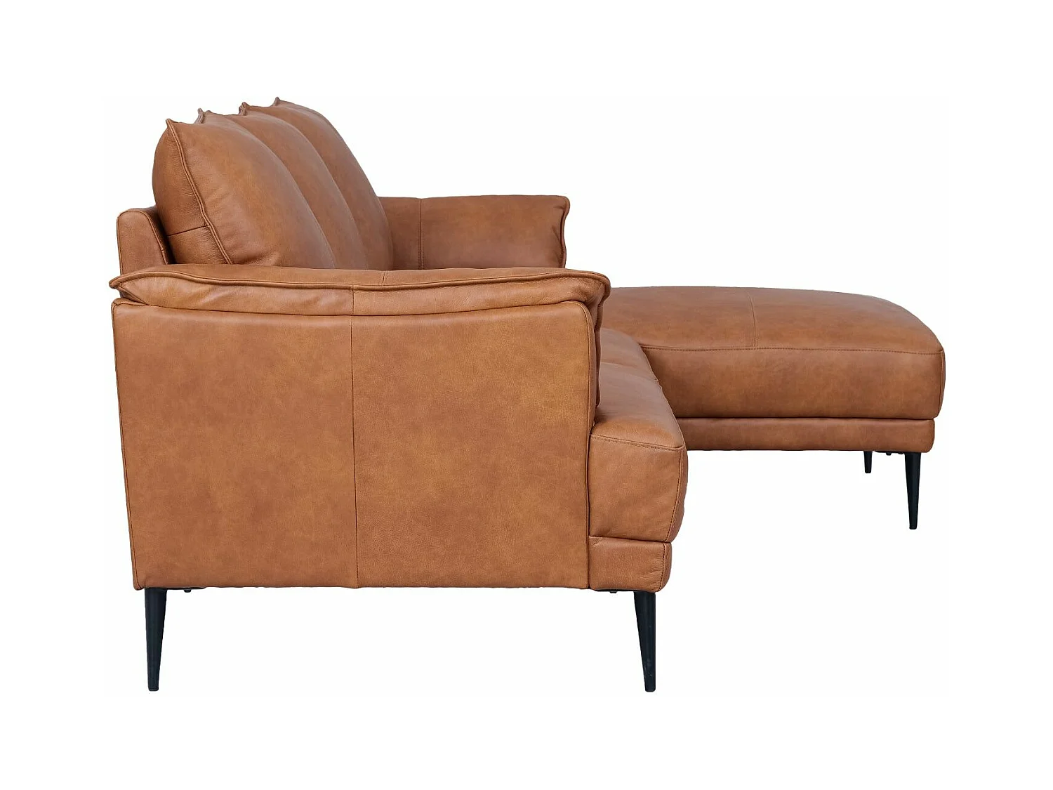 Driezitsbank Soul van leer - bruin