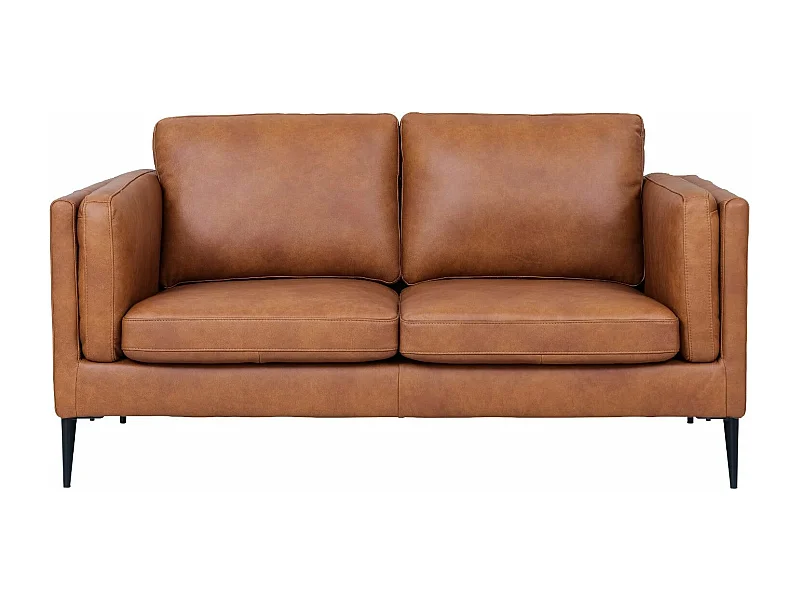 Ledersofa Valencia - 2-Sitzer - Leder - Braun